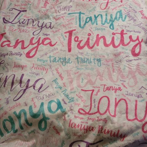 Personalized Name Kids Baby Blanket Soft And Warm Fleece Minky Blanket photo review