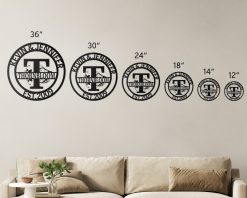 Alternative view of Personalized Metal Name Monogram Wedding Signs Letters Indoor Outdoor TMS118