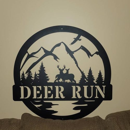 Personalized Cut Metal Deer Signs Indoor Outdoor TMS233 photo review