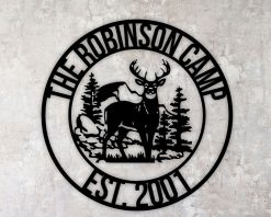 Personalized Metal Deer Signs Indoor Outdoor TMS236