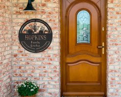 Alternative view of Personalized Cut Metal Garden Signs Indoor Outdoor TMS98