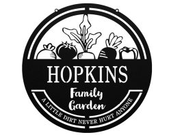 Personalized Cut Metal Garden Signs Indoor Outdoor TMS98