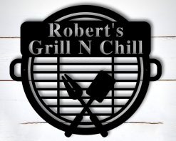 Personalized Metal BBQ Signs Indoor Outdoor TMS357