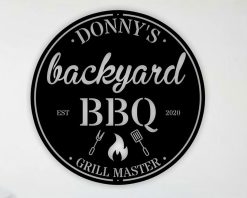 Personalized Metal BBQ Signs Indoor Outdoor TMS360