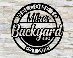 Personalized Metal BBQ Signs Indoor Outdoor TMS361