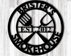 Personalized Metal BBQ Signs Indoor Outdoor TMS364