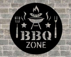 Personalized Metal BBQ Signs Indoor Outdoor TMS369