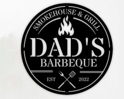 Personalized Metal BBQ Signs Indoor Outdoor TMS371