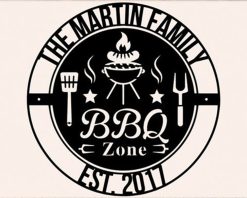 Personalized Metal BBQ Signs Indoor Outdoor TMS375