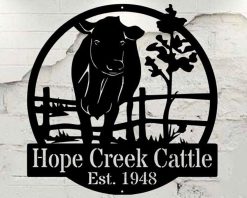 Personalized Metal Farm Signs Cow Indoor Outdoor TMS197