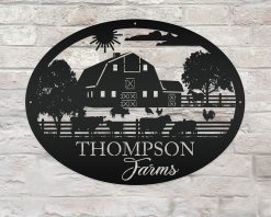 Personalized Metal Farm Signs Cow Indoor Outdoor TMS199