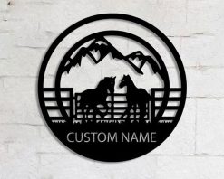 Personalized Metal Farm Signs Horse Indoor Outdoor TMS196