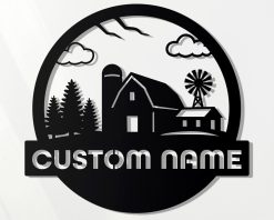 Personalized Metal Farm Signs Indoor Outdoor TMS208