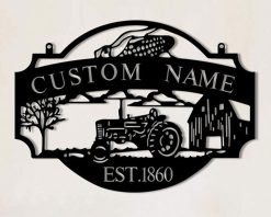 Personalized Metal Farm Signs Indoor Outdoor TMS210