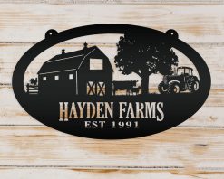 Personalized Metal Farm Signs Indoor Outdoor TMS212