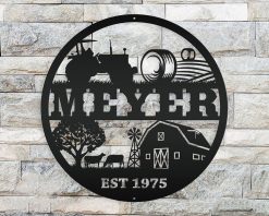 Personalized Metal Farm Signs Indoor Outdoor TMS215