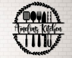 Personalized Metal Kitchen Signs Indoor Outdoor TMS290