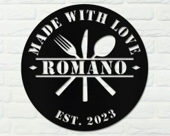 Personalized Metal Kitchen Signs Indoor Outdoor TMS294