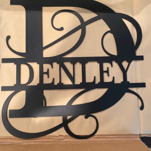 Personalized Metal Name Monogram Signs Letters Indoor Outdoor TMS121 photo review