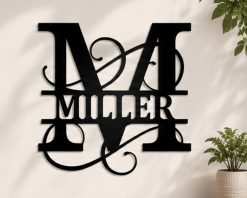 Personalized Metal Name Monogram Signs Letters Indoor Outdoor TMS121
