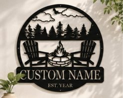 Personalized Metal Name Monogram Signs Letters Indoor Outdoor TMS134