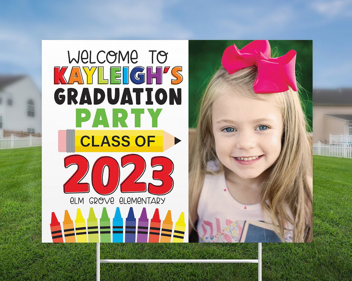 Personalized Kindergarten Graduation Yard Sign 2023 T48 – Tom Pham Designs