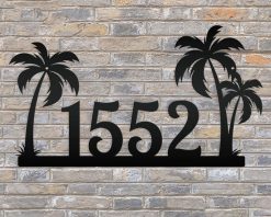 Personalized Metal Address Sign House Number Sign Indoor Outdoor TMS618