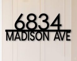 Personalized Metal Address Sign House Number Sign Indoor Outdoor TMS621