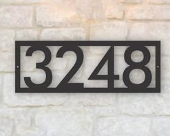 Personalized Metal Address Sign House Number Sign Indoor Outdoor TMS622