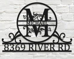 Personalized Metal Letter Address Sign House Number Sign Indoor Outdoor TMS596