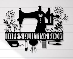 Personalized Sewing Room Metal Sign Custom Name Decor TMS561