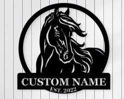 Personalized Horse Metal Sign Indoor Outdoor TMS642