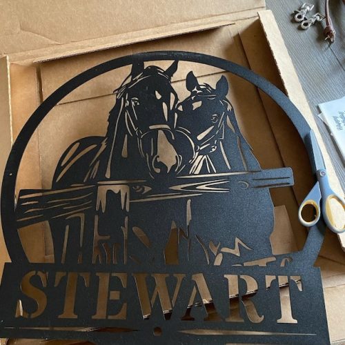 Personalized Horse Metal Sign Indoor Outdoor TMS644 photo review