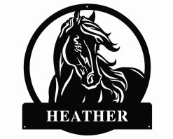 Personalized Horse Metal Sign Indoor Outdoor TMS647