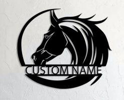Personalized Horse Metal Sign Indoor Outdoor TMS651