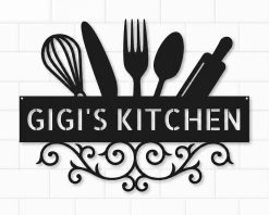 Personalized Metal Kitchen Signs Indoor Outdoor TMS880