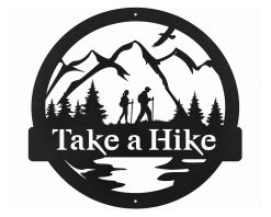 Personalized Name Hiking Outdoor Metal Signs TMS914