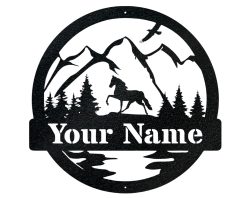 Personalized Name Horse Outdoor Metal Signs TMS915