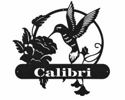 Personalized Name Hummingbird Outdoor Metal Signs TMS905