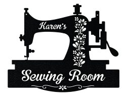 Personalized Sewing Room Metal Sign Custom Name Decor TMS888
