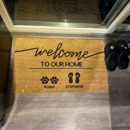 Personalized Custom Welcome Family Name Doormat DM17 photo review