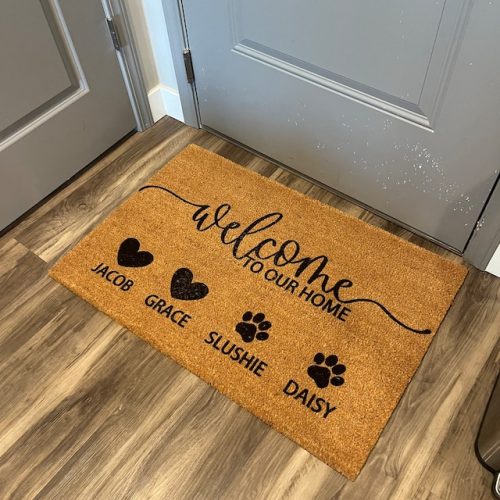 Personalized Custom Welcome Family Name Doormat DM23 photo review
