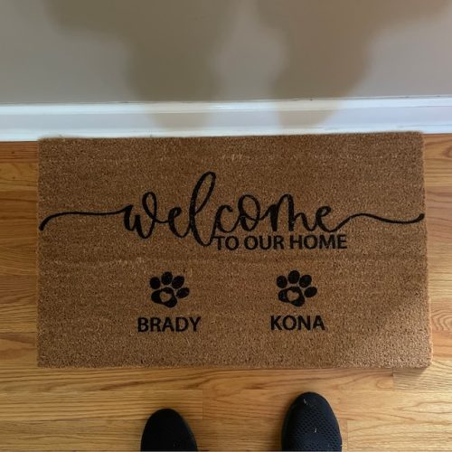 Personalized Custom Welcome Family Name Doormat DM23 photo review