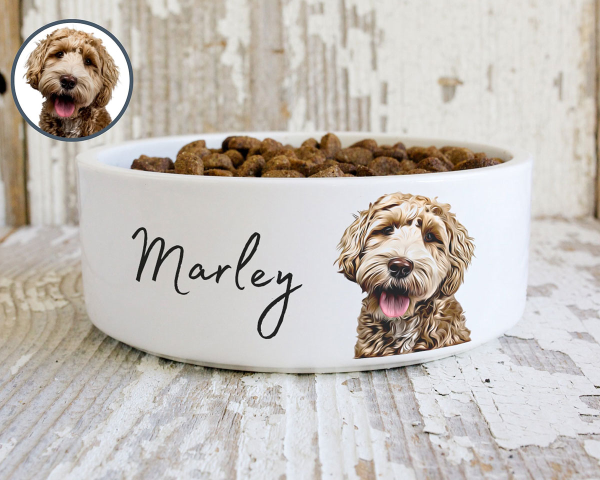 thumbnail image 2 of Personalised Handpainted Ceramic Bowl – Choose Colour, Design & Text – Unique Gift 2 of 5
