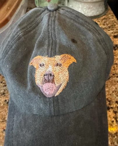 Personalized Custom Embroidered Pet Dog Hat EH02 photo review