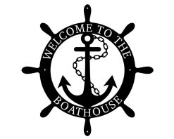 Personalized Boathouse Metal Signs TMS1537