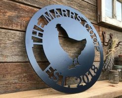 Personalized Chicken Coop Sign Metal Sign TMS1543