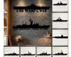 Personalized Custom Us Navy Ships Metal Sign TMS1541