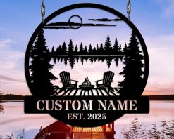 Personalized Fire Pit Campfire Metal Signs Indoor Outdoor TMS1560