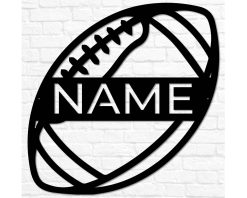 Personalized Football Metal Sign Indoor Outdoor TMS1570